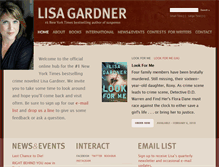 Tablet Screenshot of lisagardner.com